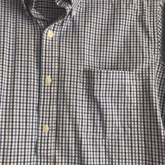 Club room men's button down shirt plaid dress fitted easy care 15 - Picture 6 of 12